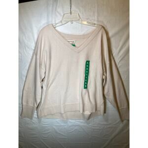 Lucky Brand Women's Soft Long Sleeve V-Neck Sweater, Gray, X-Large